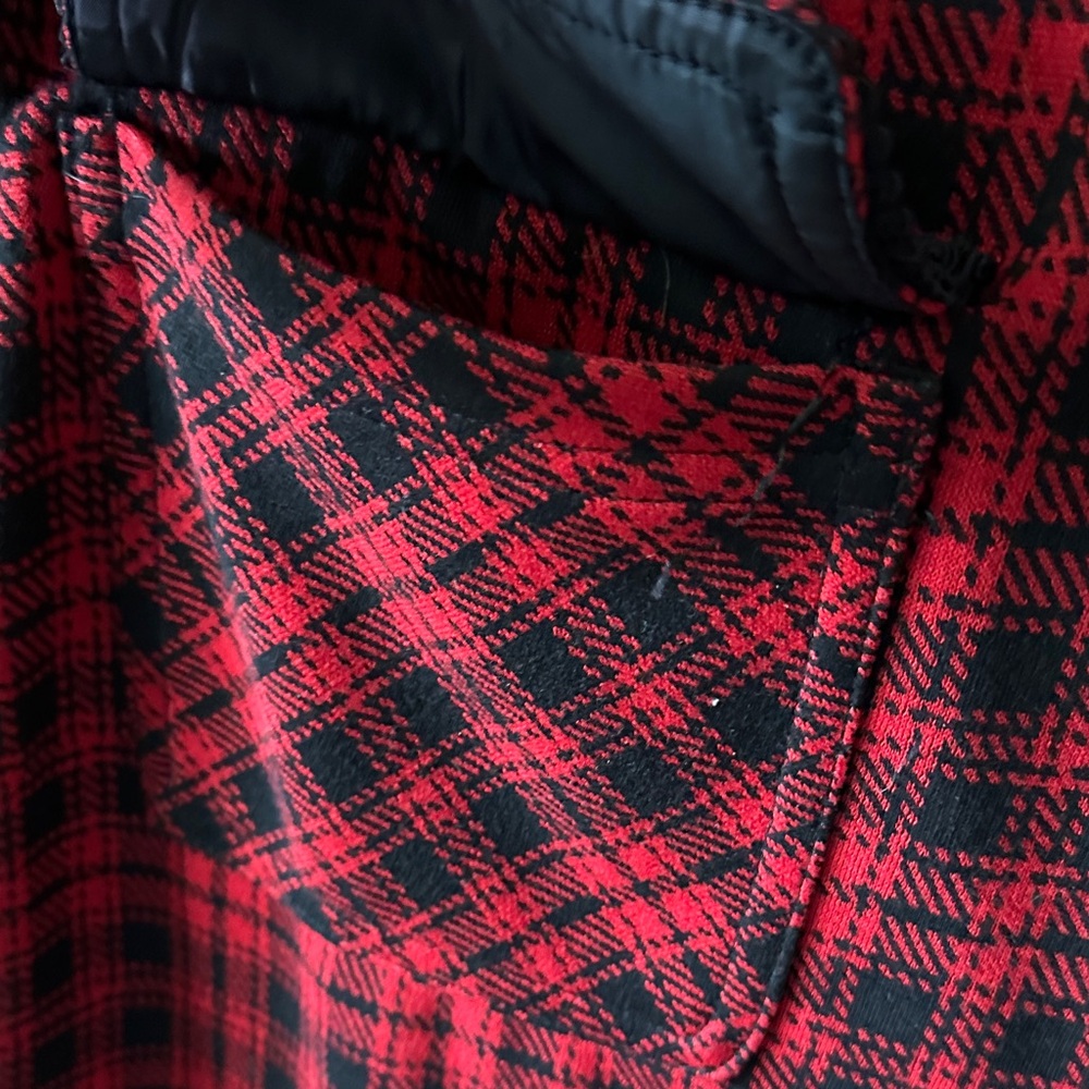 Tommy Hilfiger Red and Black Plaid Dress size 10 - Picture 3 of 7